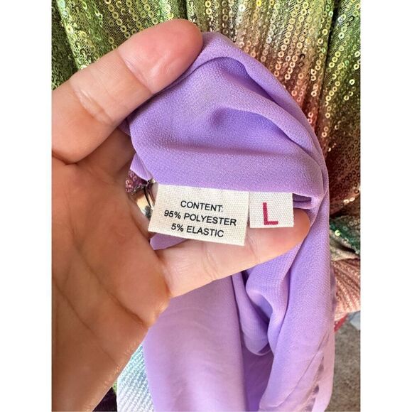 NWT CELIA B Almandine Midi Skirt in Sequins Size Large - Picture 10 of 10